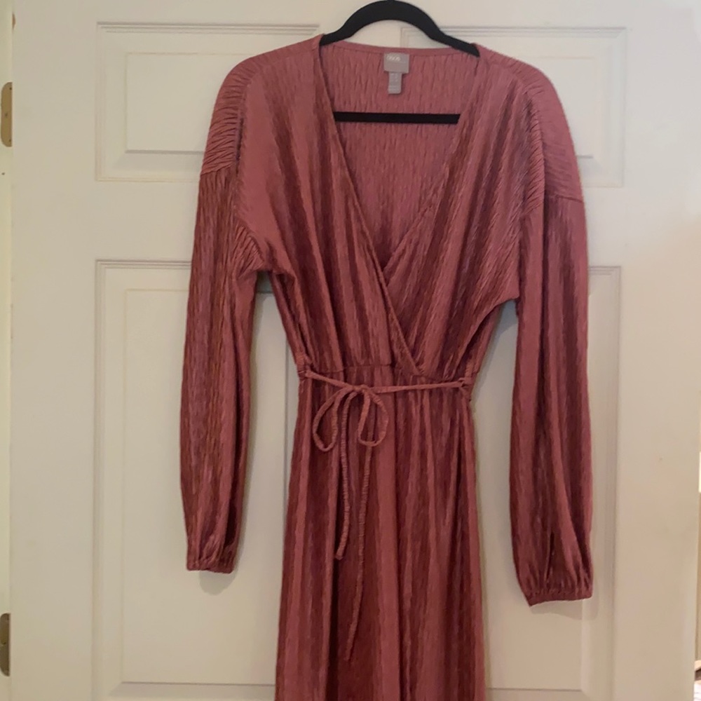 ASOS Wrap Maxi Dress Pink Size 8